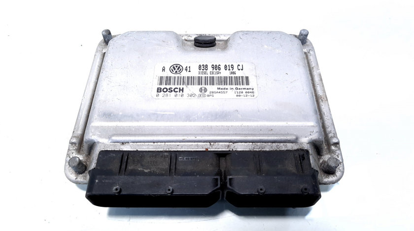 Calculator motor ECU, cod 038906019CJ, 0281010302, Audi A4 (8D2, B5), 1.9 TDI, AJM (idi:526867)