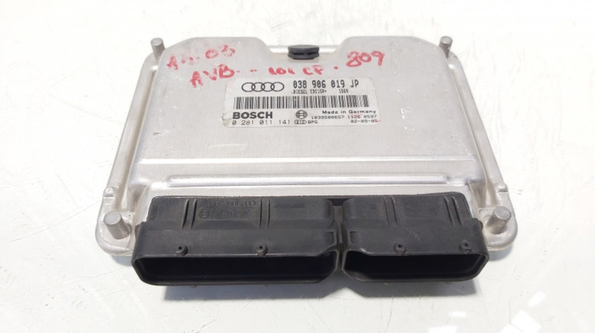 Calculator motor ECU, cod 038906019JP, 0281011141, Audi A4 (8E2, B6), 1.9 TDI, AVB (idi:644898)