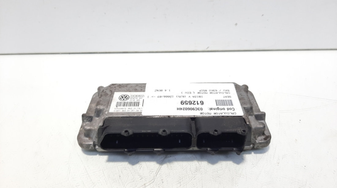 Calculator motor ECU, cod 03C906024H, Seat Cordoba (6L2), 1.4 benz, BXW (idi:612659)