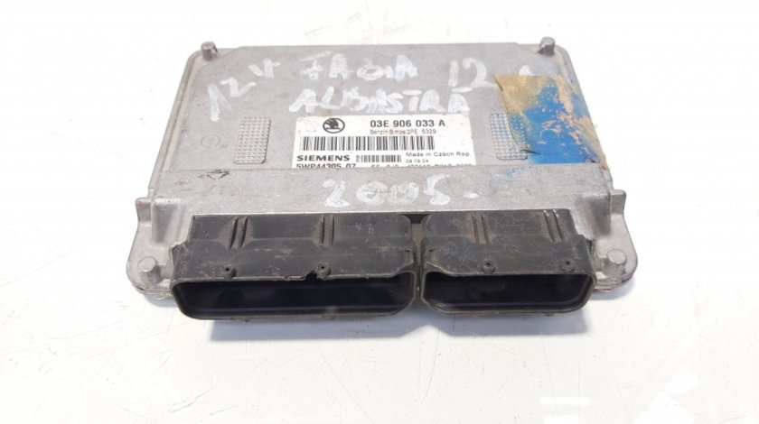 Calculator motor ECU, cod 03E906033A, Seat Cordoba (6L2), 1.2 benz, AZQ (idi:644991)