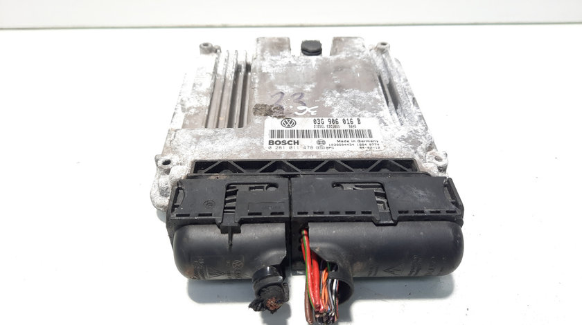 Calculator motor ECU, cod 03G906016B, 0281011478, Vw Sharan (7M8, 7M9, 7M6) 2.0 TDI, BRT (id:577142)