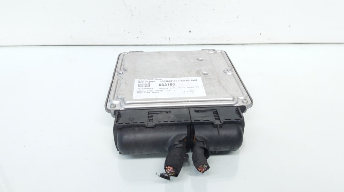 Calculator motor ECU, cod 03G906016DK, 0281011946, Vw Golf 5 (1K1) 1.9 TDI, BKC (idi:663160)