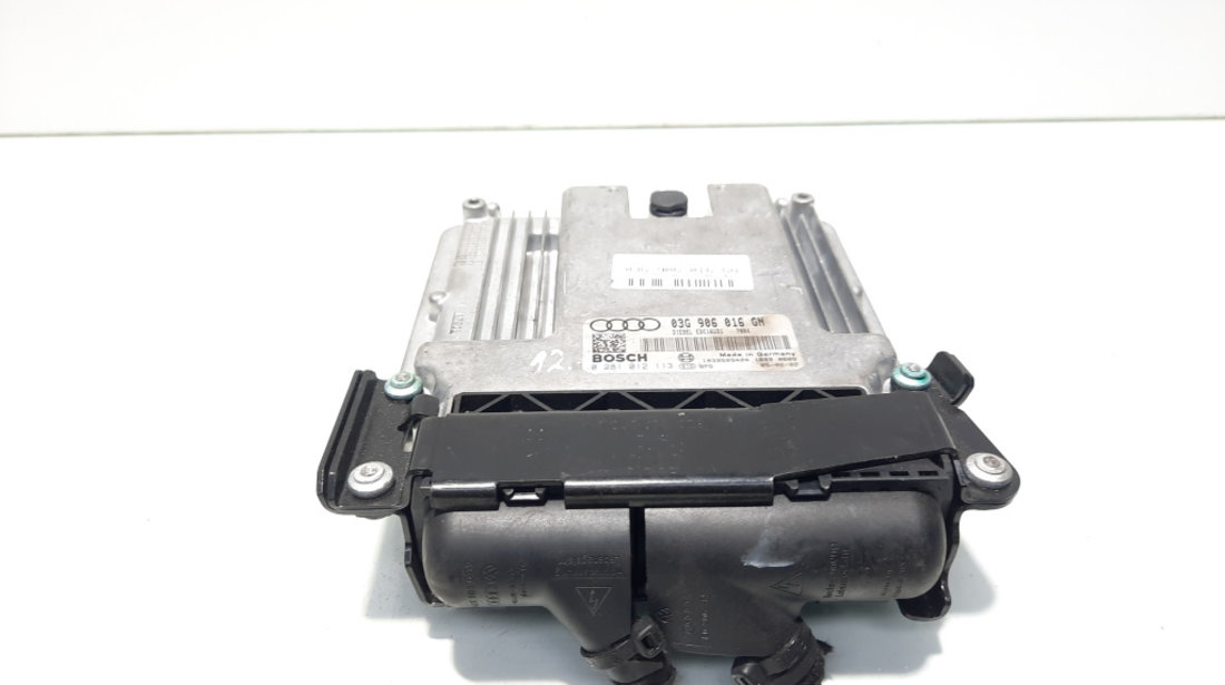 Calculator motor ECU, cod 03G906016GN, 0281012113, Audi A4 (8EC, B7), 2.0 TDI, BLB (id:577153)