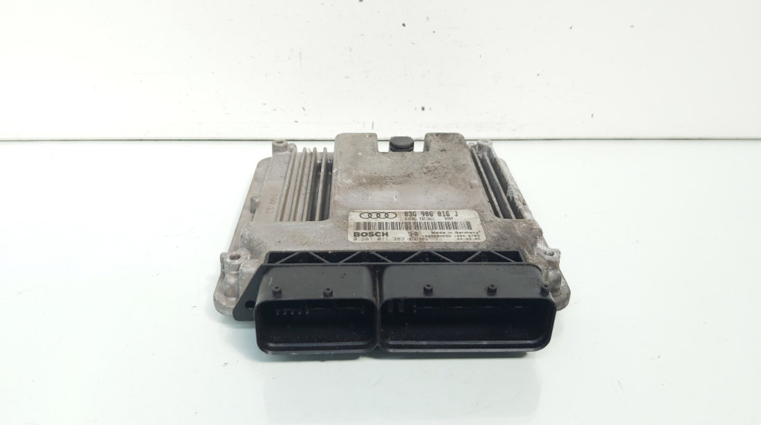 Calculator motor ECU, cod 03G906016J, 0281011383, Seat Altea XL (5P5, 5P8) 1.9 TDI, BKC (idi:664278)