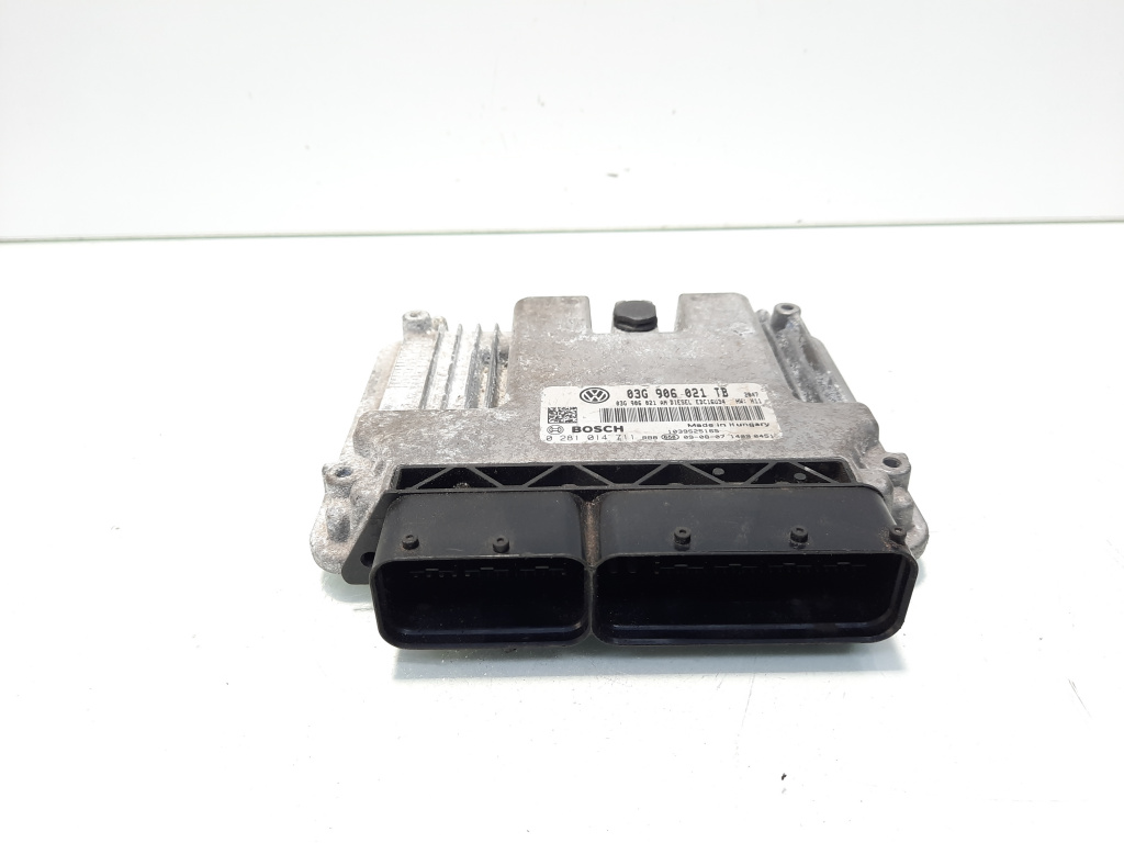 Calculator motor ECU, cod 03G906021TB, 0281014711, Skoda Octavia 2 (1Z3) 1.9 TDI, BXE (id:560547)