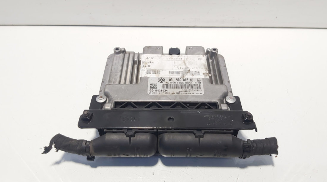 Calculator motor ECU, cod 03L906018H, 0281017096, Vw Passat (362) 2.0 TDI, CFF (idi:634015)