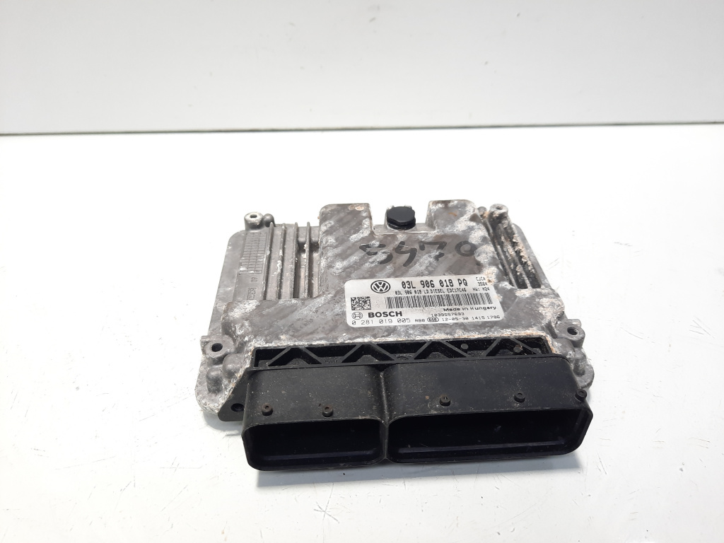 Calculator motor ECU, cod 03L906018PQ, 0281019005, Seat Exeo ST (3R5) 2.0 TDI, CJC (id:593300)