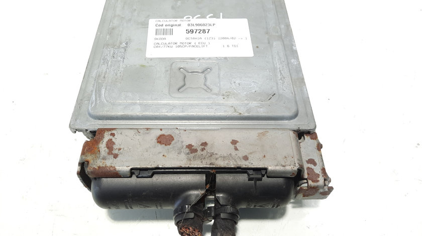 Calculator motor ECU, cod 03L906023LP, Seat Altea (5P1) 1.6 TDI, CAY (idi:597287)