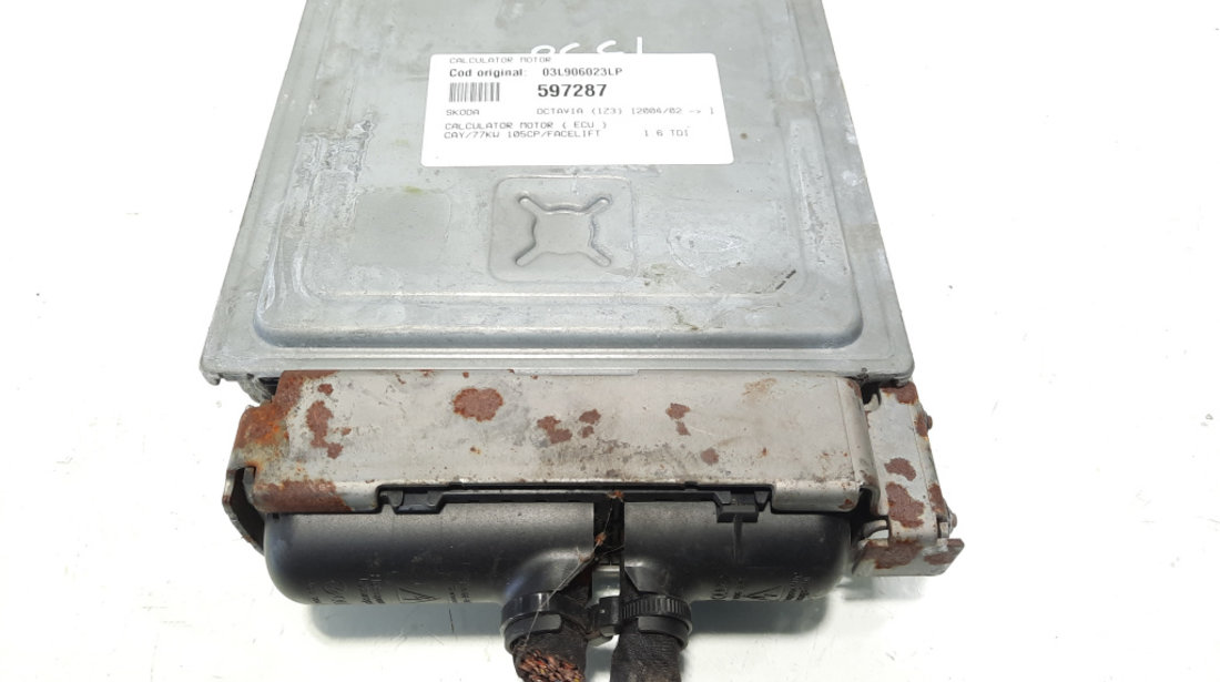 Calculator motor ECU, cod 03L906023LP, Skoda Yeti (5L) 1.6 TDI, CAY (idi:597287)