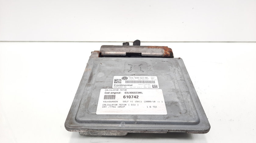 Calculator motor ECU, cod 03L906023ML, Skoda Octavia 2 (1Z3) 1.6 TDI, CAY (idi:610742)