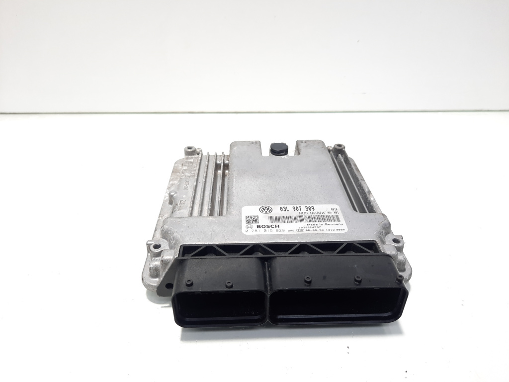 Calculator motor ECU, cod 03L907309, 0281015029, VW Passat CC (357), 2,0 TDI, CBA (idi:585493)