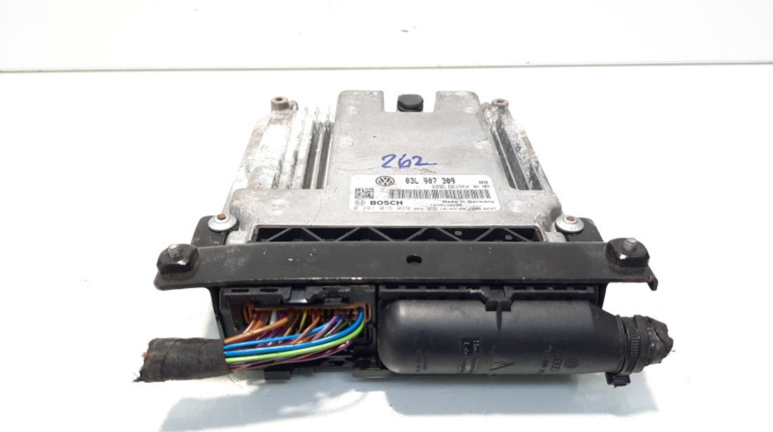 Calculator motor ECU, cod 03L907309, 0281015029, Audi A3 Sportback (8PA), 2.0 TDI, CBB (idi:560521)