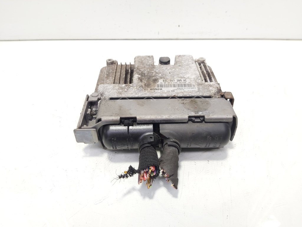 Calculator motor Ecu, cod 03L907309AE, 0281017946, VW Passat CC (358), 2.0 TDI, CFG (id:643871)