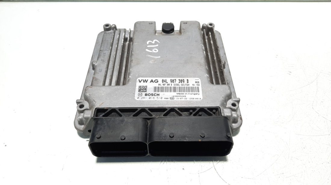 Calculator motor ECU, cod 04L907309B, 0281018510, Skoda Octavia 3 Combi (5E5) 1.6 TDI, CLH (idi:569372)