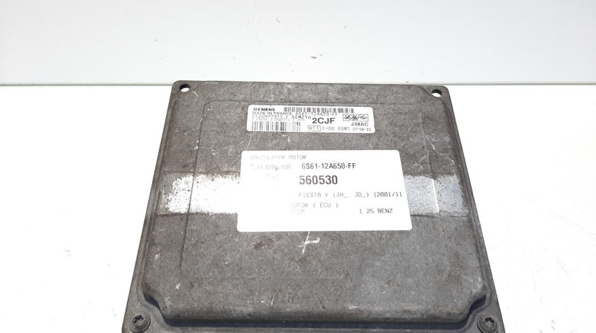 Calculator motor ECU, cod 6S61-12A650-FF, Ford Fusion (JU) 1.25 benz, FUJA (idi:560530)