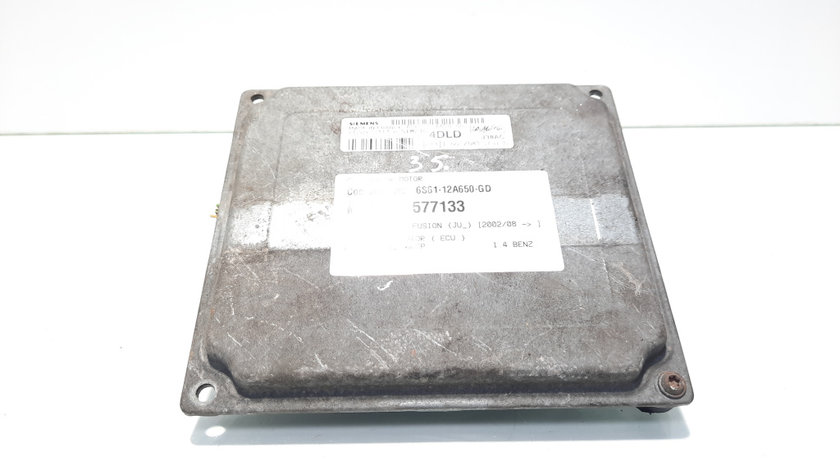 Calculator motor ECU, cod 6S61-12A650-GD, Ford Fiesta 5, 1.4 benz, FXJA (idi:577133)