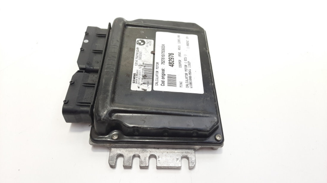 Calculator motor ECU, cod 7527610, 7536024, Mini Cooper Cabrio (R52), 1.6 16v benz, W10B16AB (idi:482976)