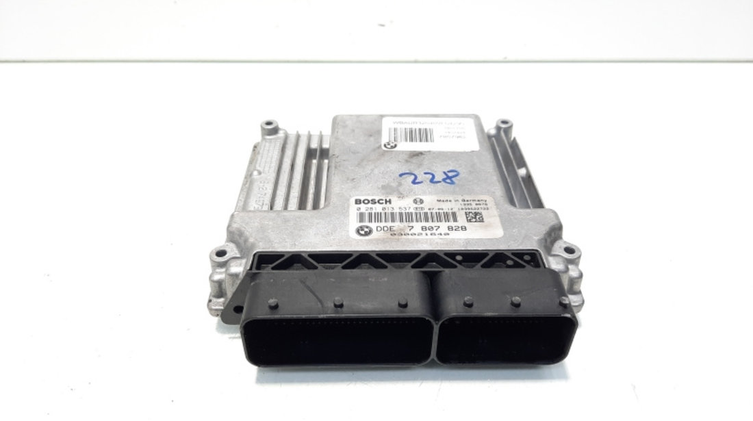 Calculator motor ECU, cod 7807828, 0281013537, Bmw 3 Coupe (E92), 2.0 diesel, N47D20A (idi:560435)