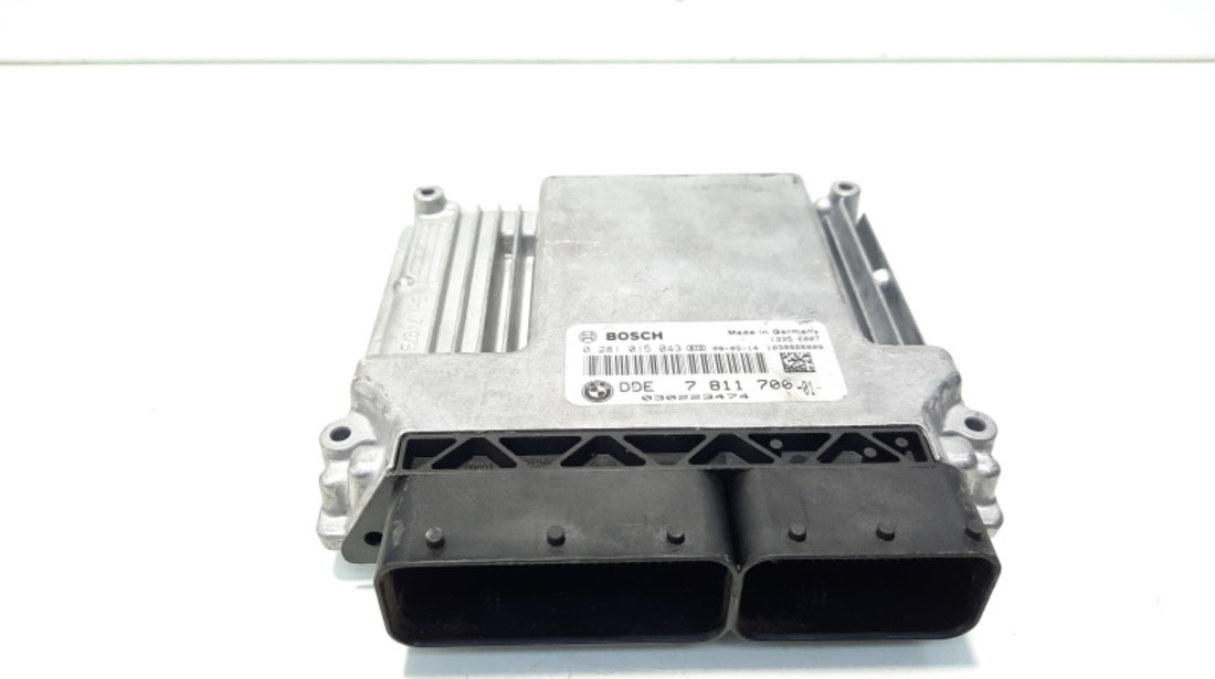 Calculator motor ECU, cod 7811700, 0281015043, Bmw 1 (E81, E87), 2.0 diesel, N47D20A (id:560522)