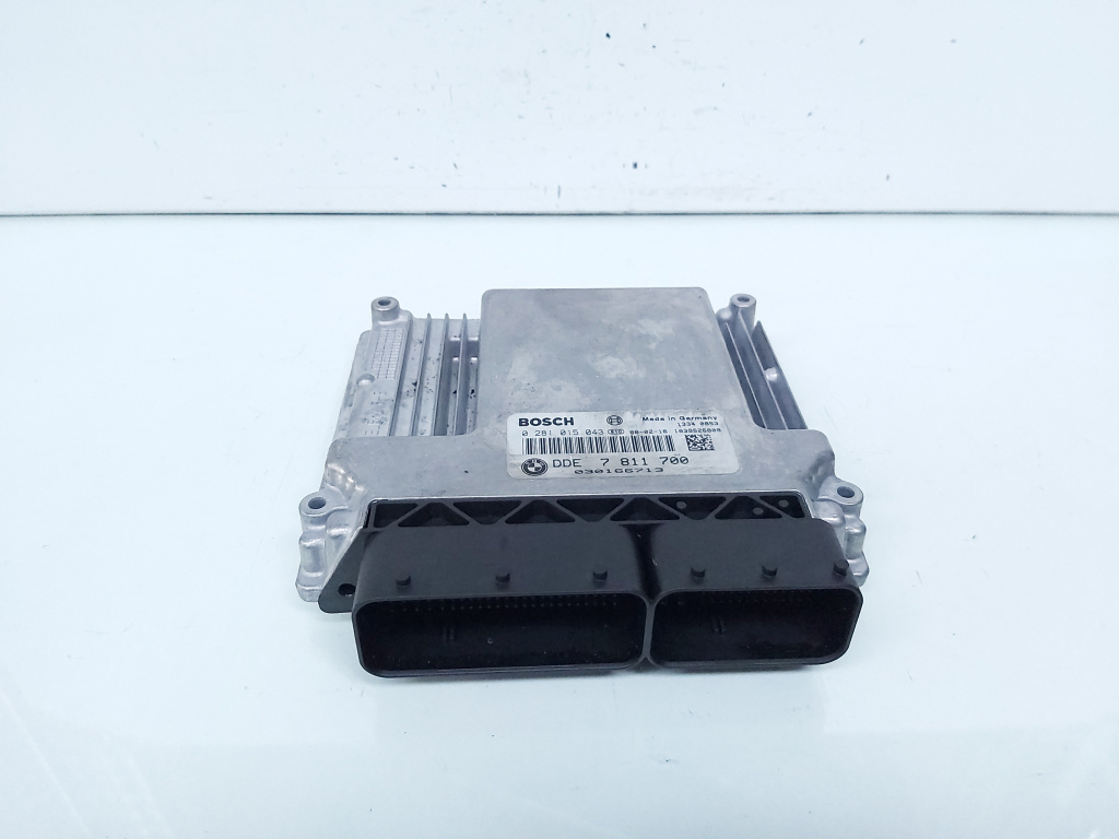 Calculator motor ECU, cod 7811700, 0281015043, Bmw 3 (E90) 2.0 diesel, N47D20A (idi:665778)