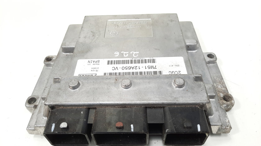 Calculator motor ECU, cod 7M51-12A650-VC, Ford Focus C-Max, 1.8 benz, QQDA (idi:549973)