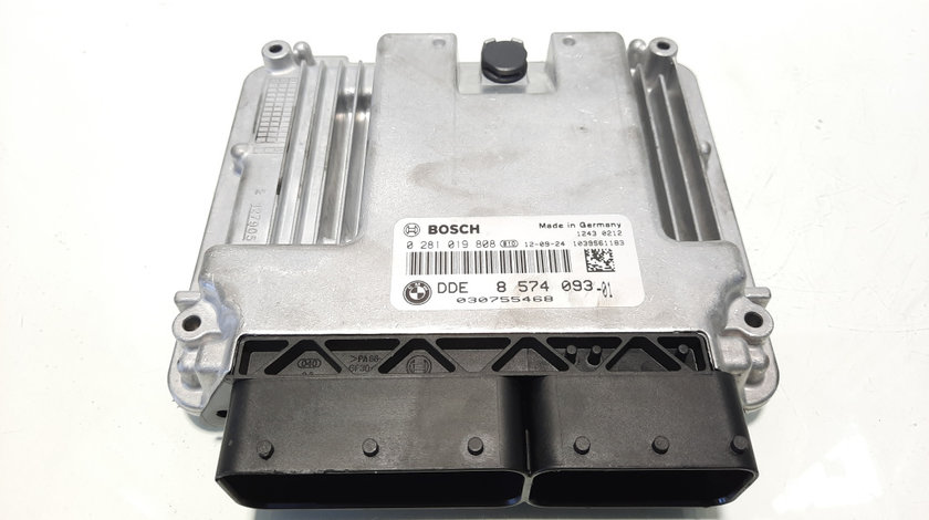 Calculator motor ECU, cod 8574093-01, 0281019808, Bmw 1 (F20, F21), 2.0 diesel, N47D20C (idi:540447)