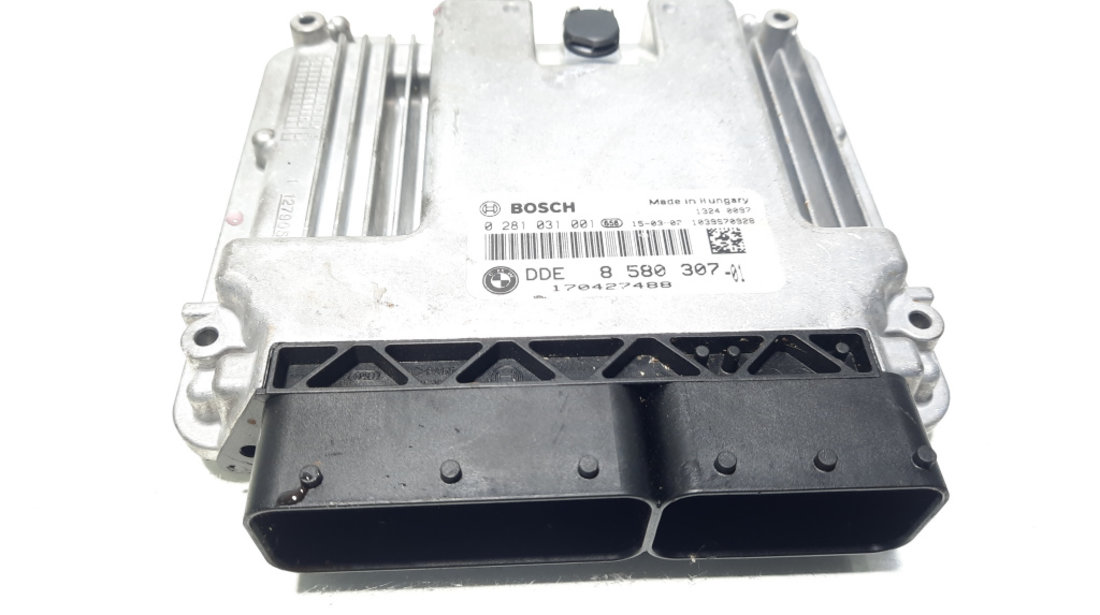 Calculator motor ECU, cod 8580307, 0281031001, Bmw 5 Touring (F11), 2.0 diesel, N47D20C (idi:593096)