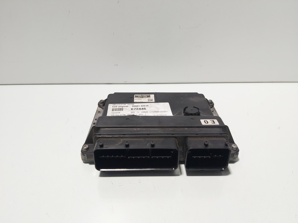 Calculator motor ECU, cod 89661-42C10, Toyota Rav 4 II (CLA2, XA2, ZCA2, ACA2) 2.2D4D4WD, 2AD-FHV (id:672446)