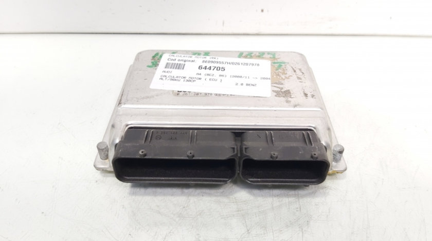 Calculator motor ECU, cod 8E0909557H, 0261207978, Audi A4 (8E2, B6) 2.0 benz, ALT (id:644705)