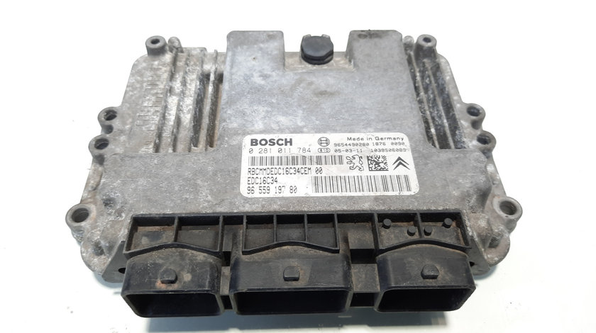 Calculator motor ECU, cod 9655919780, Citroen C2 (JM), 1.4 HDi, 8HX (idi:535388)