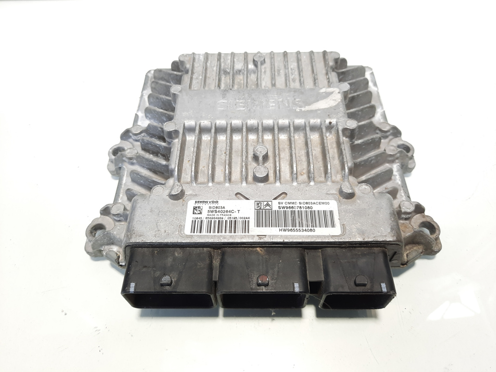 Calculator motor ECU, cod 9660781080, Citroen C8, 2.0 HDI, RHR (idi:535376)