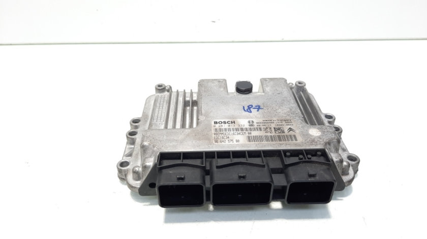 Calculator motor ECU, cod 9664257580, 0281013332J, Peugeot 207 CC (WD), 1.6 HDI, 9HZ (idi:560474)