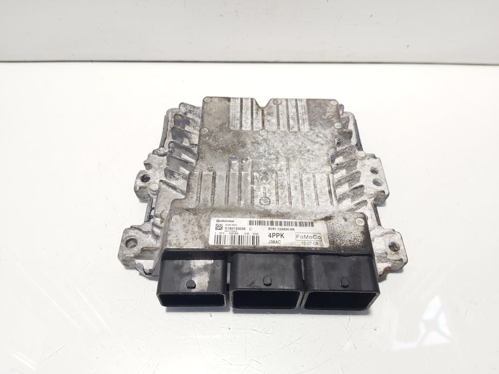 Calculator motor ECU, cod BV61-12A650-NK, Ford Focus 3 Turnier, 1.6 TDCI, T1DA (id:634660)