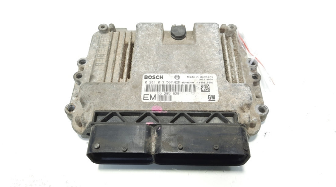 Calculator motor ECU, cod GM55205620, 0281013567, Opel Vectra C GTS, 1.9 CDTI, Z19DT (idi:553613)