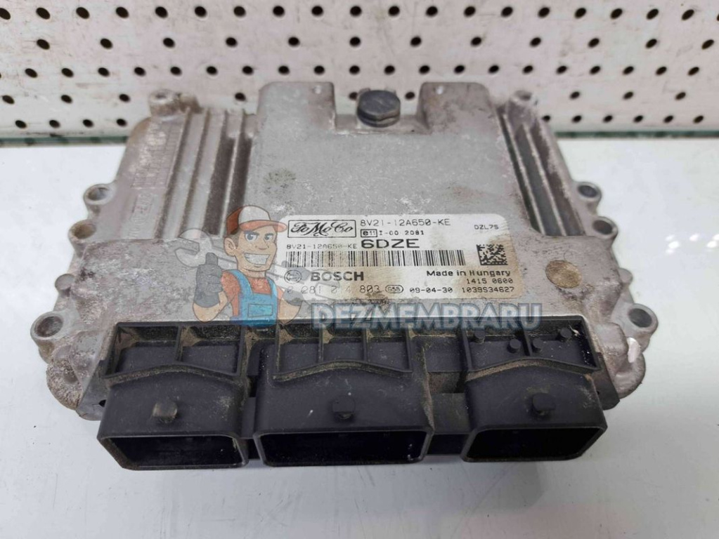 Calculator motor ECU Ford Fiesta 6 [Fabr 2008-2019] 8V21-12A650-KE 1.6 TDCI G8DA