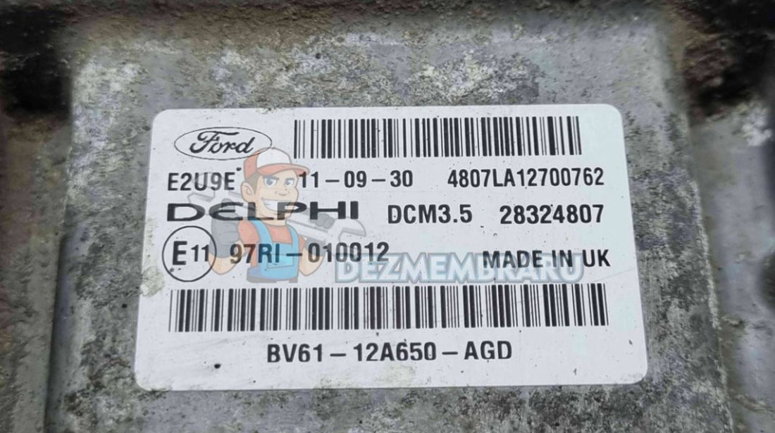 Calculator motor ECU Ford Focus 3 (CB8) [Fabr 2011-2015] BV61-12A650-AGD 2.0 UFDA