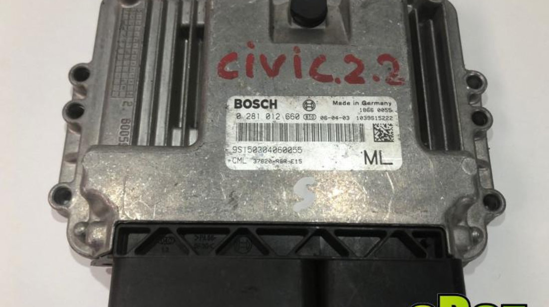 Calculator motor ecu Honda Civic 8 (2005-2012) 2.2 cdti 37820-RSR-E15