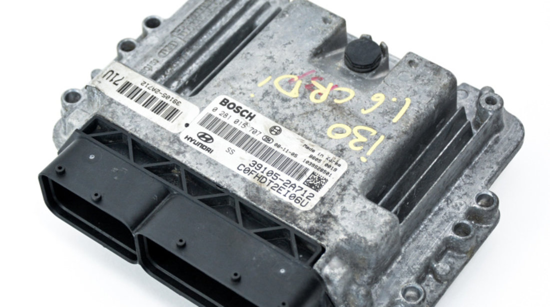 Calculator Motor / ECU Hyundai I30 (FD) 2007 - 2012 Motorina 0281015707, 39105-2A712, 391052A712