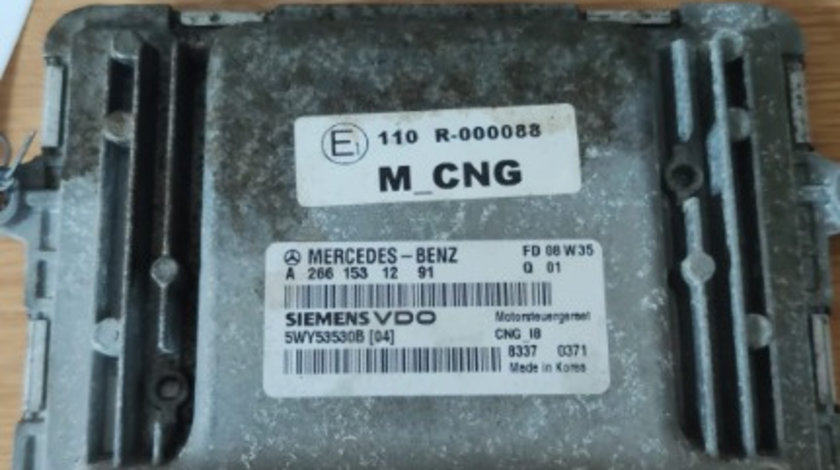 Calculator motor ECU Mercedes B-klass w245 170NGT,116cp / 85 wk,cod motor M266960,an 2008 cod A2661531291