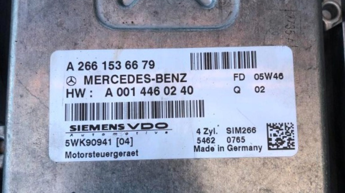 Calculator motor ECU Mercedes B170 W245 2005-2008 cod A2661536679