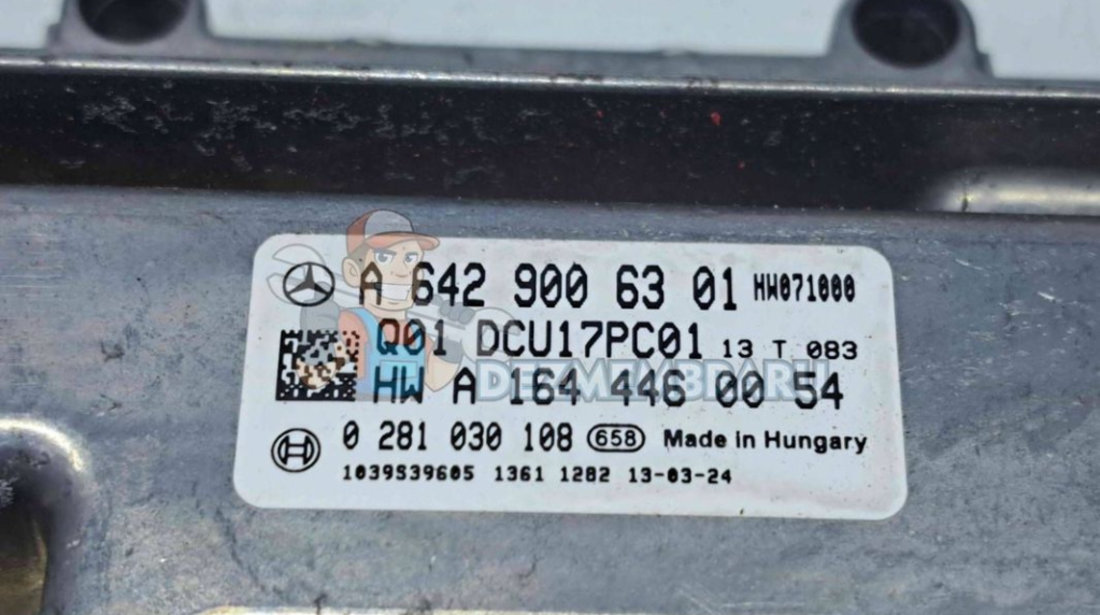 Calculator motor ECU Mercedes Clasa ML (W166) [Fabr 2011-2022] A6429006301 | 0281030108 2.2 CDI 651960