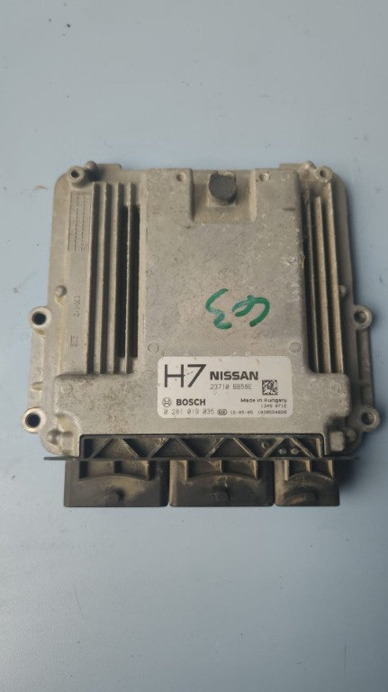 Calculator motor ECU Nissan Qashqai 1.6 DCI , 131 cp / 96 kw , cod motor R9M, cod 0281019035 / 23710...