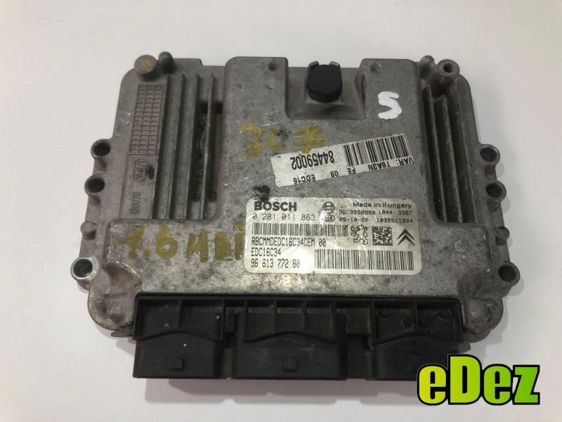 Calculator motor ecu Peugeot 307 (2001-2008) 1.6 hdi 9661377280