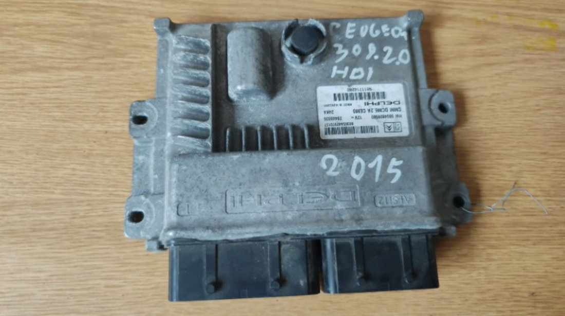 Calculator motor ECU Peugeot 308 2.0 HDI , transmisie AUTOMATA , an 2015 cod 9804828580 / 9811714880