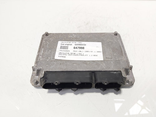 Calculator motor ECU Siemens, cod 03E906023D, Skoda Fabia 1 Combi (6Y5), 1.2 benz, BME (idi:647998)