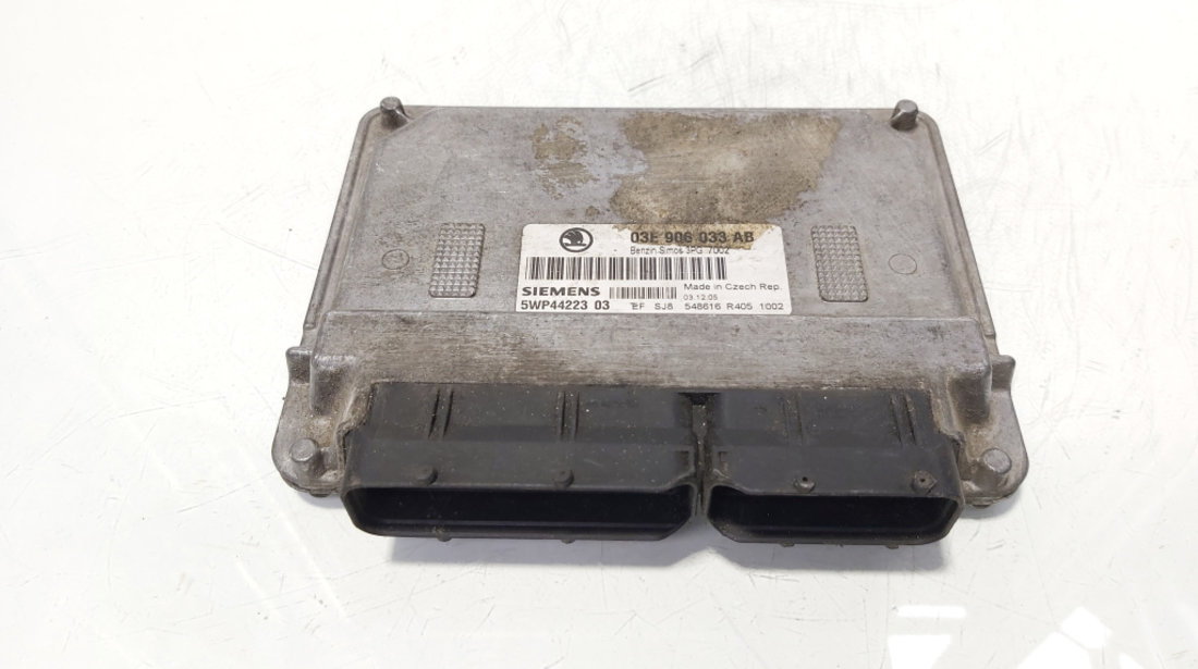 Calculator motor ECU Siemens, cod 03E906033AB, Seat Cordoba (6L2) 1.2 benz, BME (idi:647869)