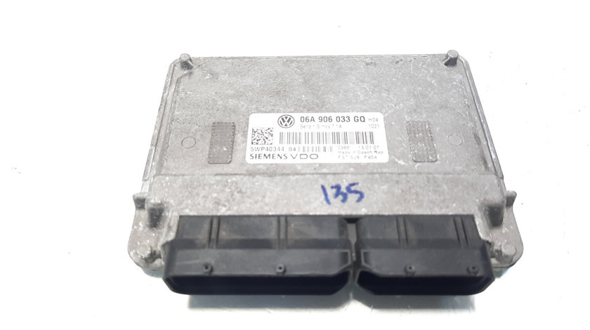 Calculator motor ECU Siemens, cod 06A906033GQ, Audi A3 Sportback (8PA), 1.6 benz, BSE (idi:560698)