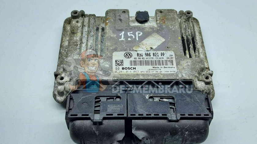 Calculator motor ECU Volkswagen Golf 5 (1K1) [Fabr 2004-2008] 03G906021PP | 0281014063 2.0 TDI BKD