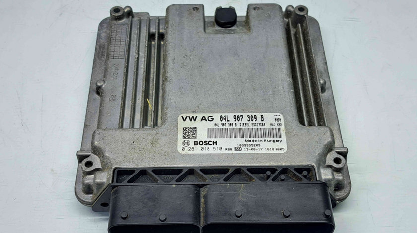 Calculator motor ECU Volkswagen Golf 7 (5G) [Fabr 2014-prezent] 04L907309B 0281018510 1.6 TDI CLHA 77KW 105CP