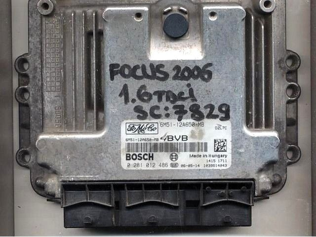 Calculator Motor FORD FOCUS, 0281012486, 6M5112A650MB,